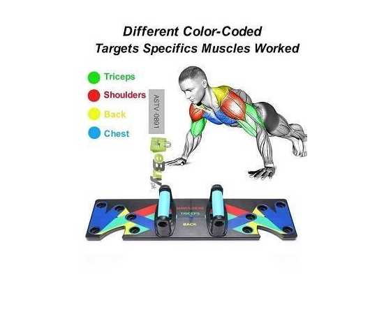 Foldable Push Up Board - Multifunctional Enhancement Folding Muscle Exercise