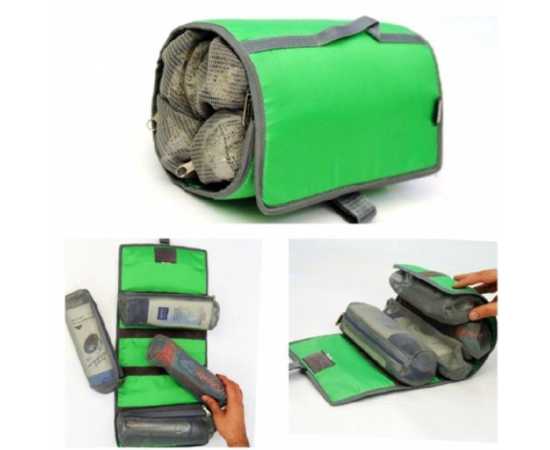 Detachable Toiletry Pouch - Green