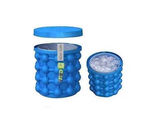 Genie Ice Cube Maker Silicone Bucket With Lid