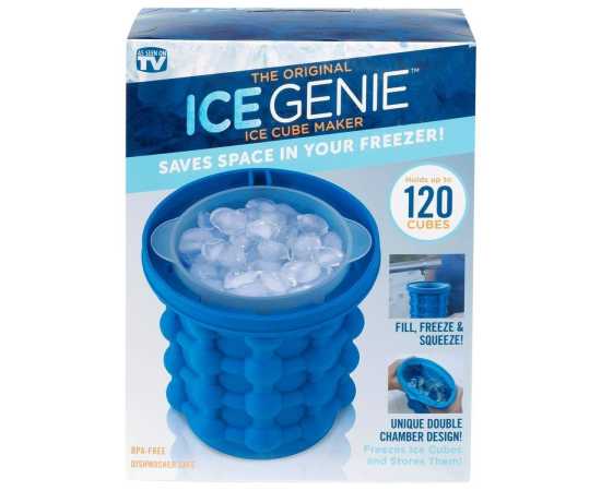 Genie Ice Cube Maker Silicone Bucket With Lid