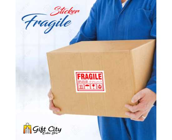 Handle With Care Fragile Stickers for Sensitive Products 10 / 25 / 50 / 100 / 200 - GIFT City - Pack 25  01