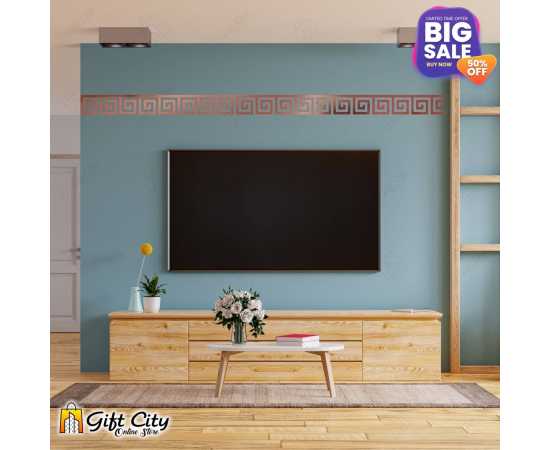 Rose Gold Mirror Tile Sticker Acrylic Border  Art 40 Pcs 60*60mm