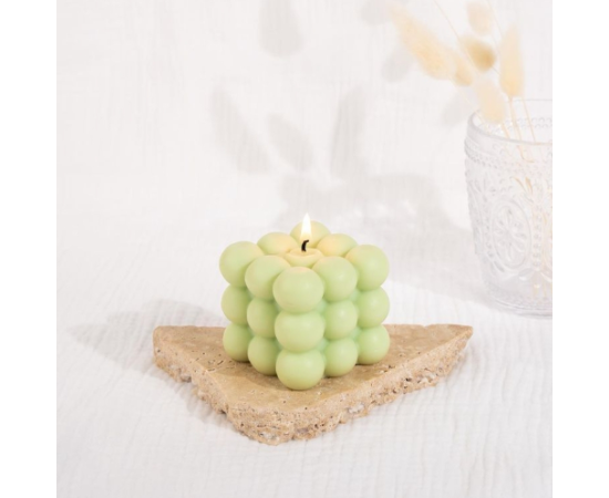 Pastel Green Bubble Candles Set,  Bubble Candles