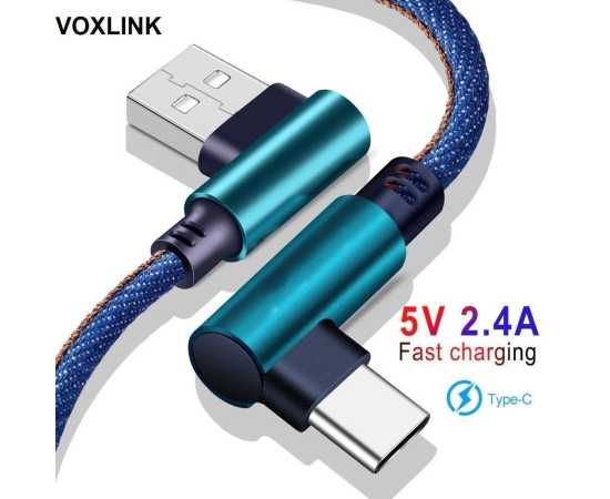 VOXLINK Fast Charging USB Type-C Cables 1m Denim Blue