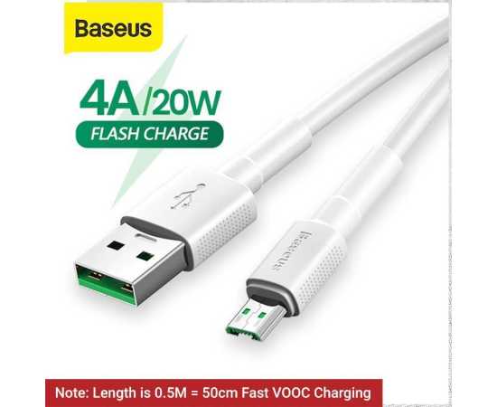 Baseus Micro USB 4A Charging Data Cable - 50cm