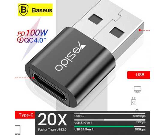 Yesido USB Type C Cable OTG Adapter Converter