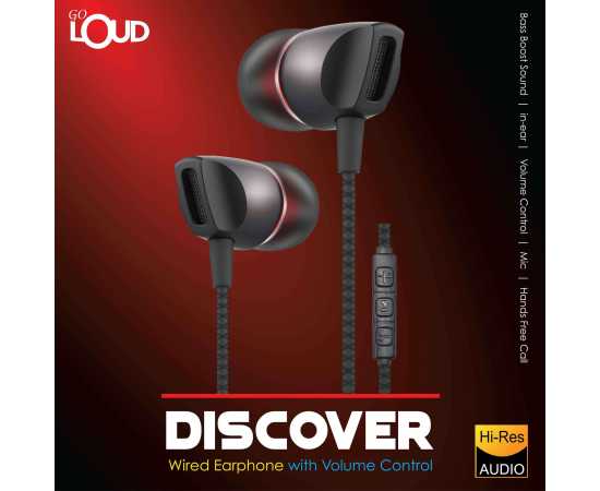 GO LOUD  In-Ear  Bass Boost Sound Handsfree - EPM620