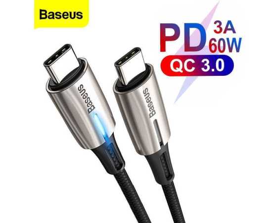 Baseus Type C Charging Cable For Samsung S10, S9, Xiaomi mi 9,8 - 60W