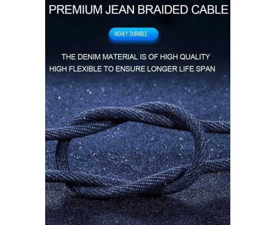 VOXLINK Fast Charging USB Type-C Cables 1m Denim Blue