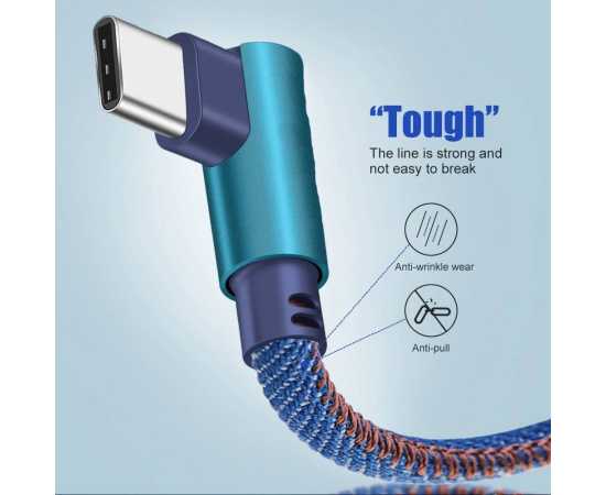 VOXLINK Fast Charging USB Type-C Cables 1m Denim Blue