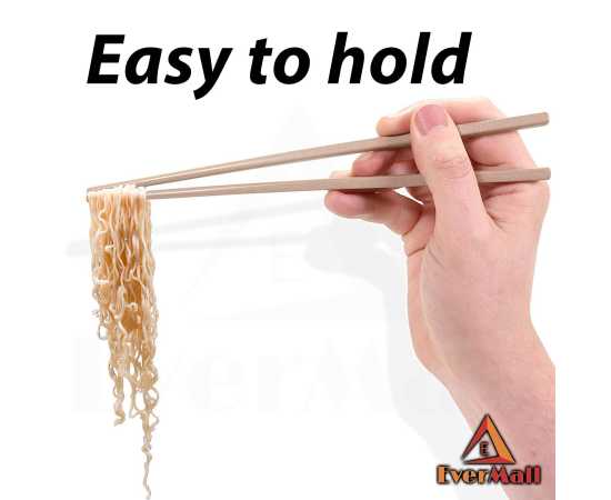 Chinese Style Natural Bamboo Reusable Chopstick - Pack Of 5 Pairs