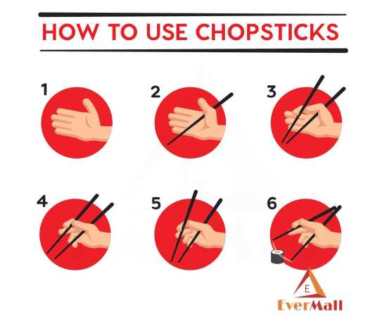 Chinese Style Natural Bamboo Reusable Chopstick - Pack Of 5 PairsChinese Style Natural Bamboo Reusable Chopstick - Pack Of 5 Pairs