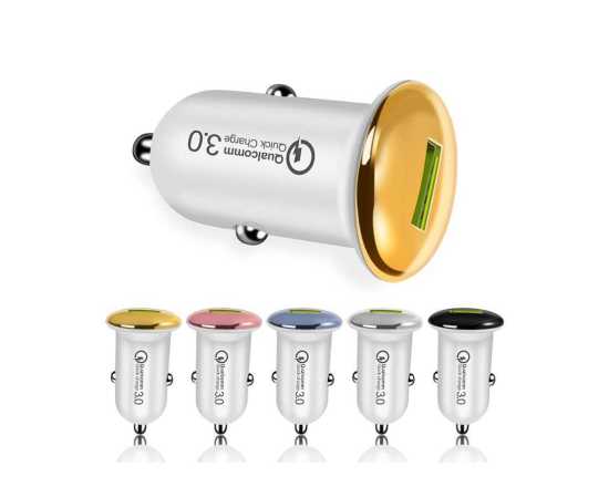 C3.0 Quick Charge USB Fast Charging For Car Mobile Phone Mini