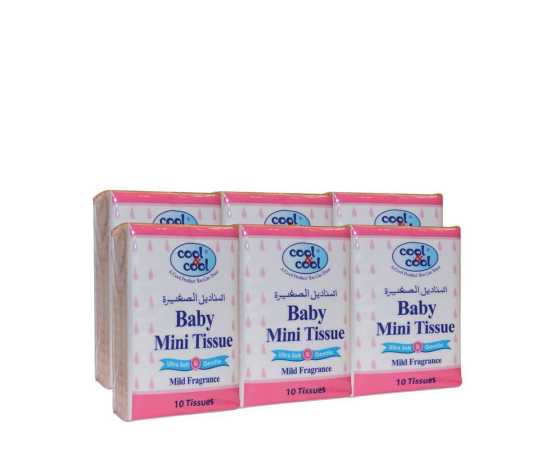Baby Compact Mini Tissues 10's - Pack Of 6