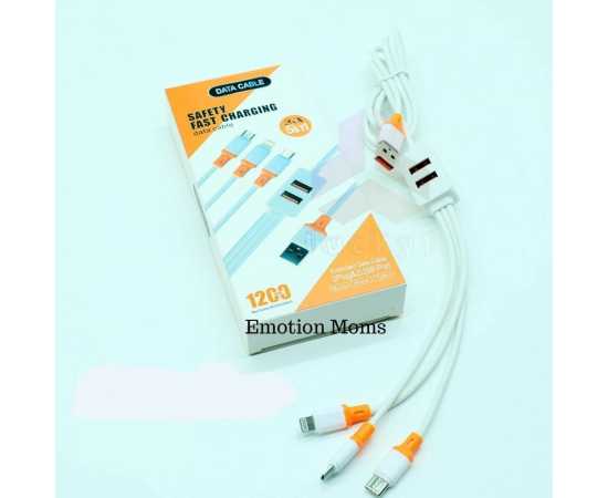 Safety Fast Charging Data Cable 5 in 1,Fast Charging and Data Transfer