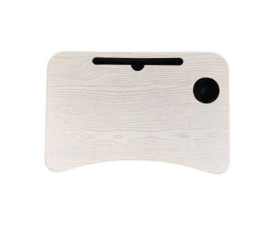 Relaxsit Foldable E-Laptop Table Stand with Multiple Slots - Ash White