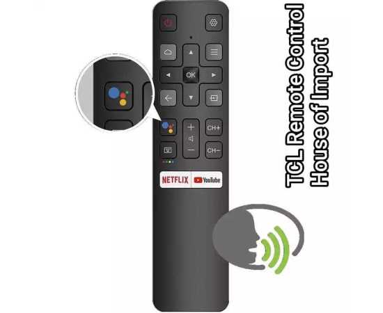 TCL Smart LED TV Remote Control Voice Command With Netflex Button