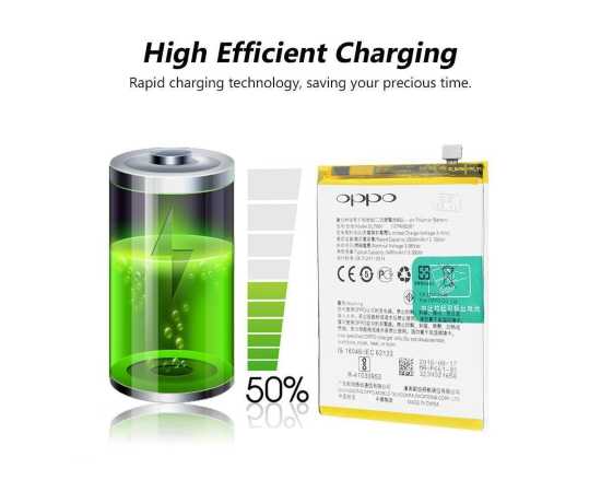 Oppo F7 / A3 Battery Replacement (BLP661) With 3400mAh Capacity