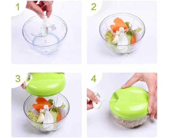Manual Hand Pull Vegetable & Fruits Turbo Cutter