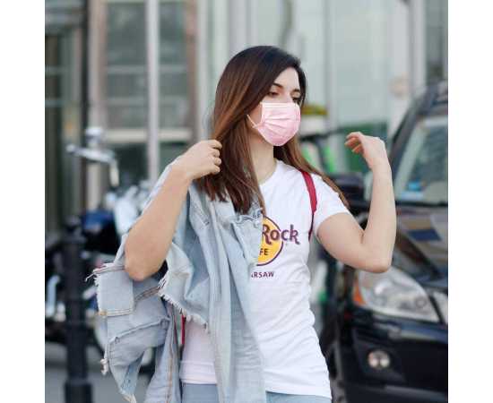 10 Protective Face Mask,s 3 Protection Layers Nose Pin 65 Gsm