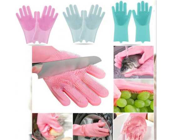 Reusable Magic Dish Wash Gloves - 1 Pair