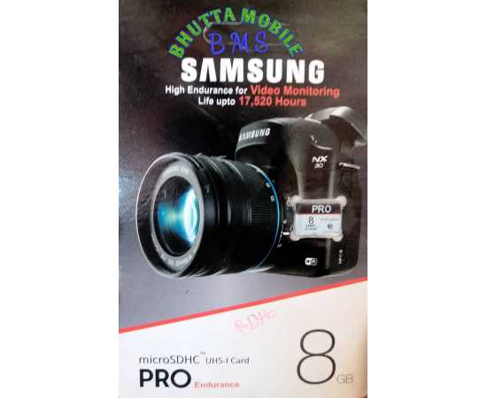 Samsung 8GB SD Memory Card For Cameras - 1 Piece