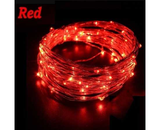 Red Fairy Light String 20 Ft - 220V For Home Decoration