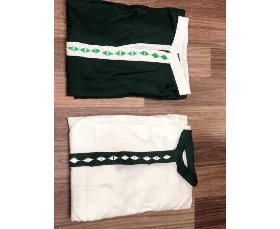 Independence Day 2 PCS Suit Stitched Shalwar Kameez With Original Mirror