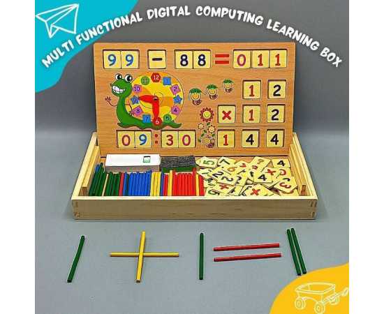 2 In 1 Digital Computing Learning Box - Multi Functional - Medium