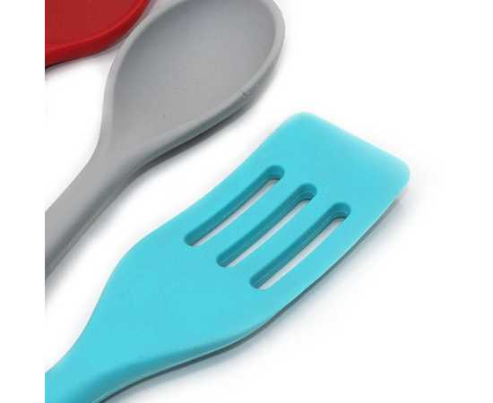 Chef 4 PCS Silicone Kitchen Tools Set/Wok Spatulas/Nonstick Kitchen Utensils
