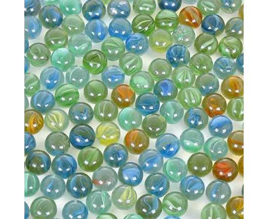 Pack of 50- Glass Decorative Marbles Bead - Multicolour