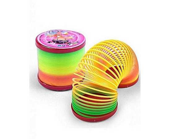 Magic Slinky Rainbow Springs Bounce Fun Toy For Kids (Pack of 2)