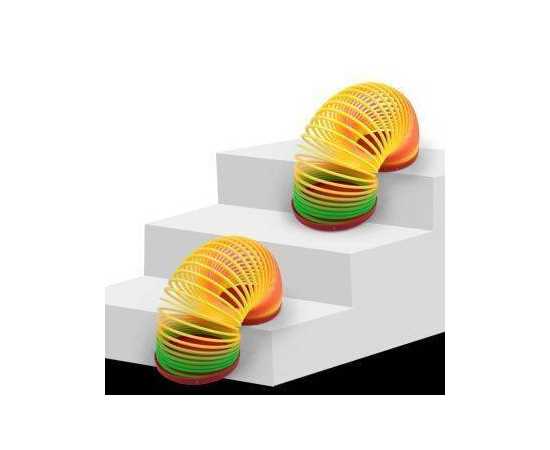 Magic Slinky Rainbow Springs Bounce Fun Toy For Kids (Pack of 2)