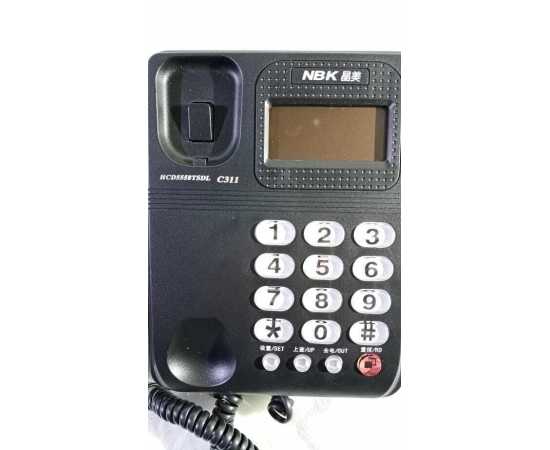 Mini PTCL Landline# Phone With CLI Caller ID Display Telephone Set LCD screen Compatible With PABX Exchange
