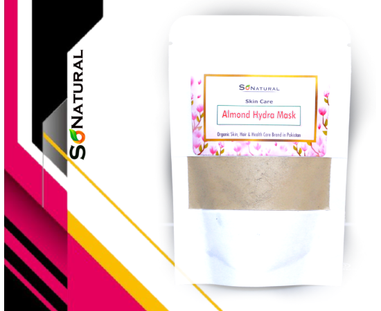 SoNatural Almond Hydra Mask - Hyderate Skin-Moisturize Skin Naturally - 60G