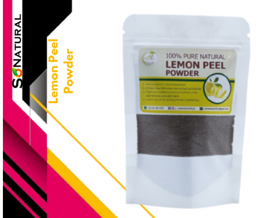 SoNatural Lemon Peel Powder Mask - 100% Natural - 50G