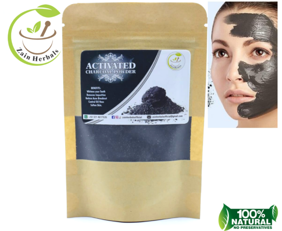 Zain Herbals- Activated Charcoal Powder | Teeth Whitening| Food Grade Teeth Whitening &  Deatox
