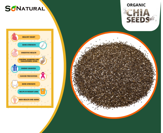 SoNatural - Organic-Chia Seeds | 100% Pure & Organic | Weight Lose - 200G