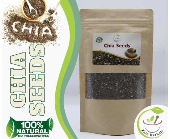 Zain Herbals  Organic Chia Seeds Full Of Omega & Vitamin - 500G