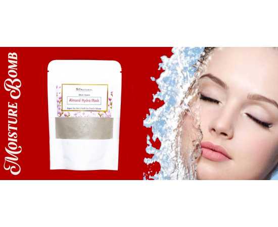 SoNatural Almond Hydra Mask - Hyderate Skin-Moisturize Skin Naturally - 60G