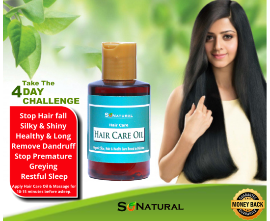 SoNatural Hair Care Oil - Long & Shiny Hairs-Natural Hair Growth Oil For Men & Women (4 Days Challenge) - 120Ml