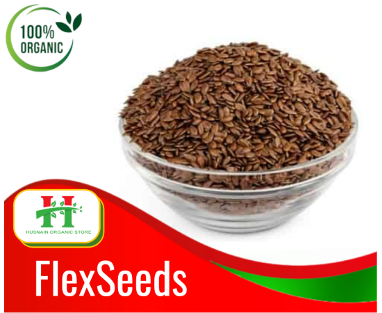 Husnain Organic Store - Premium Quality Flex Seeds (Alsi Beej) - 500G