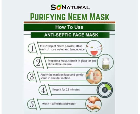 SoNatural - Purifying Neem Mask - Remove Acne - 60G
