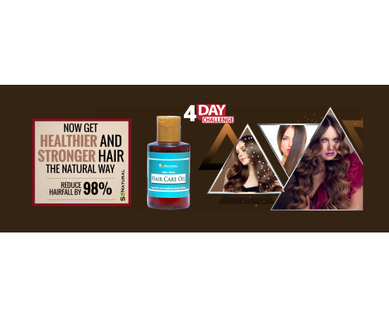 SoNatural Hair Care Oil - Long & Shiny Hairs-Natural Hair Growth Oil For Men & Women (4 Days Challenge) - 120Ml