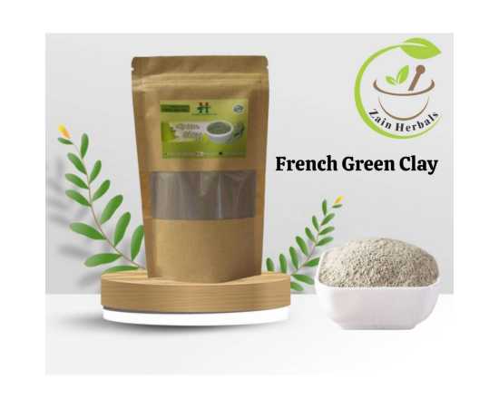 Zain Herbals | French Green Clay | Drawing Out Impurities From The Pores | Toning Skin - 200gm