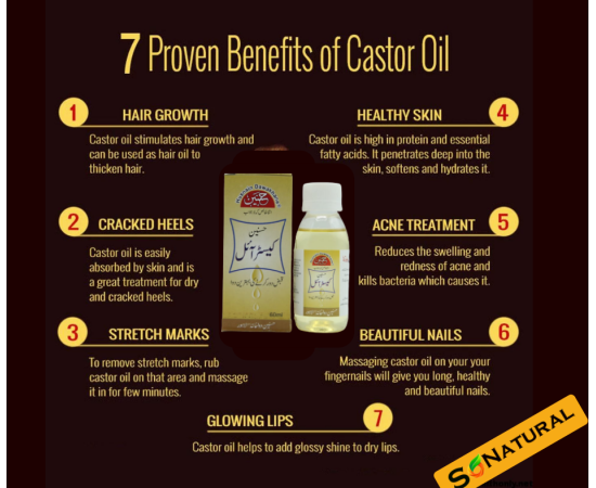 SoNatural Caster Oil - 100 Natural - 60Ml