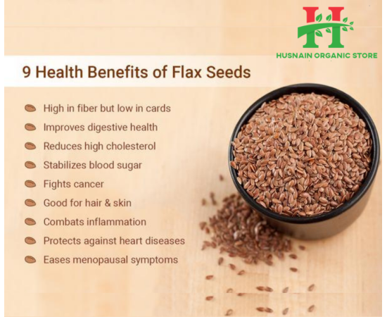 Chia Seeds, Moringa & Flex Seeds Powder By Husnain Organic Store - Pack Of 3 (200gm)