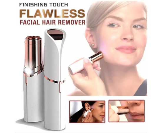 Rechargable Flawless Women Painless Hair Remover Face Facial Hair Remover