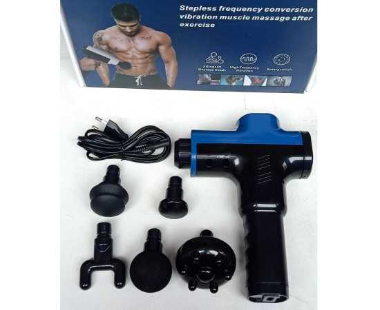 Deep Tissue Massager Imported 5 Massage Heads Rotary Switch Facial Gun
