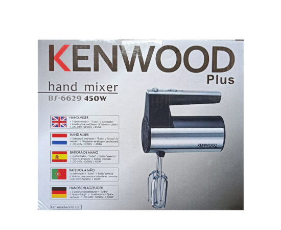 Kenwood plus Hand Mixer And Egg Beater Heavy Duty Steel Body - 450 Watts - 5 Speeds